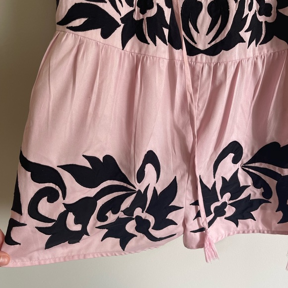 Free People Pink Embroidered Romper - Picture 6 of 8